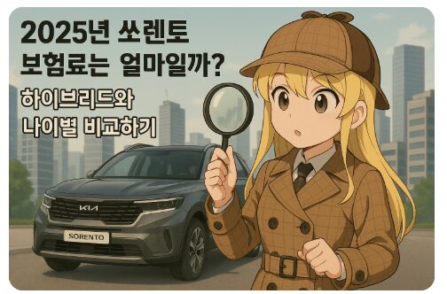 2025년 쏘렌토 보험료는 얼마일까? 하이브리드와 나이별 비교하기