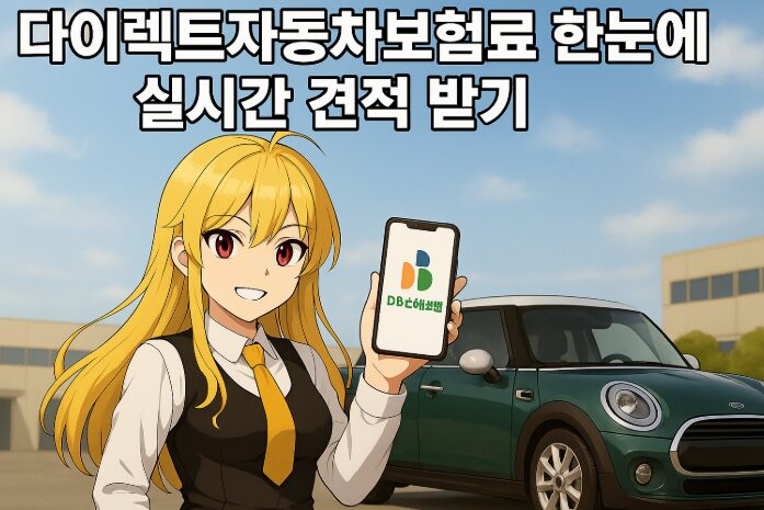 다이렉트 자동차보험료 한눈에 비교! 실시간 견적 받는 방법! DB자동차보험