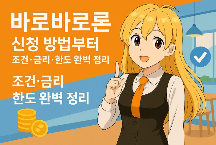 바로바로론 신청 방법부터 조건 금리 한도까지 완벽하게 알아보기