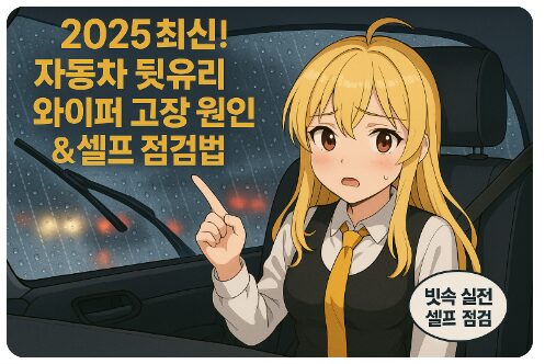 2025 최신! 자동차 뒷유리 와이퍼 고장 원인 & 셀프 점검법 완벽 가이드