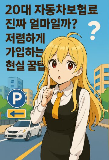 20대 자동차보험료, 진짜 얼마일까? 저렴하게 가입하는 현실 꿀팁