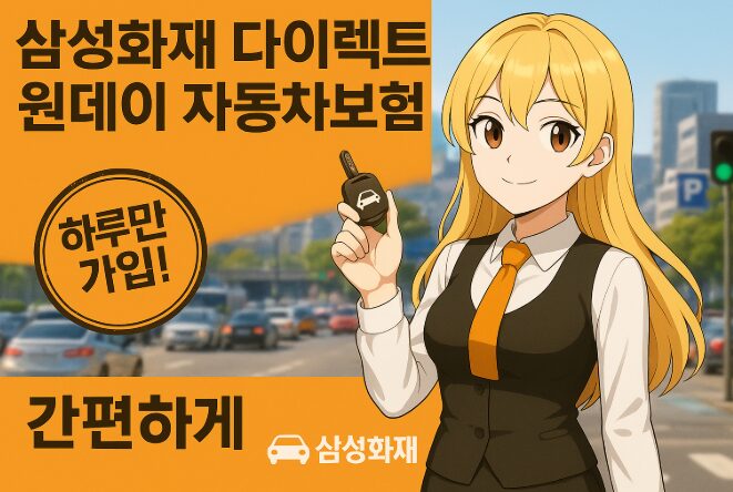 렌터카·카셰어링·지인차 운전, 삼성화재 원데이 자동차보험으로 안전하게!
