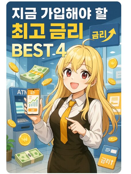 지금 가입해야 할 최고 금리 파킹통장 BEST 4 추천