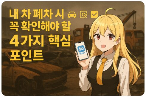 내 차 폐차 시 꼭 확인해야 할 4가지 핵심 포인트