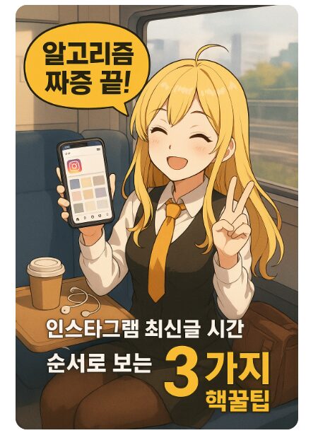 알고리즘 짜증 끝! 인스타그램 최신글 시간 순서로 보는 3가지 핵꿀팁