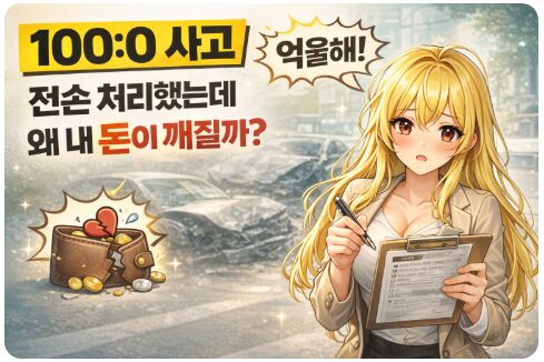 100:0 사고 전손 처리 매뉴얼: 피해자인데 왜 손해일까? (손실 최소화 꿀팁)