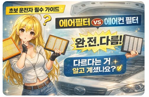 "에어필터랑 에어컨 필터가 달라요?" 연차별 자동차 소모품 관리법